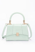 Enamel Flap Crossbody Bag