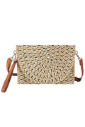 Multi Color Straw Clutch & Crossbody Bag