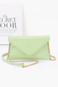 Enamel Envelope Clutch