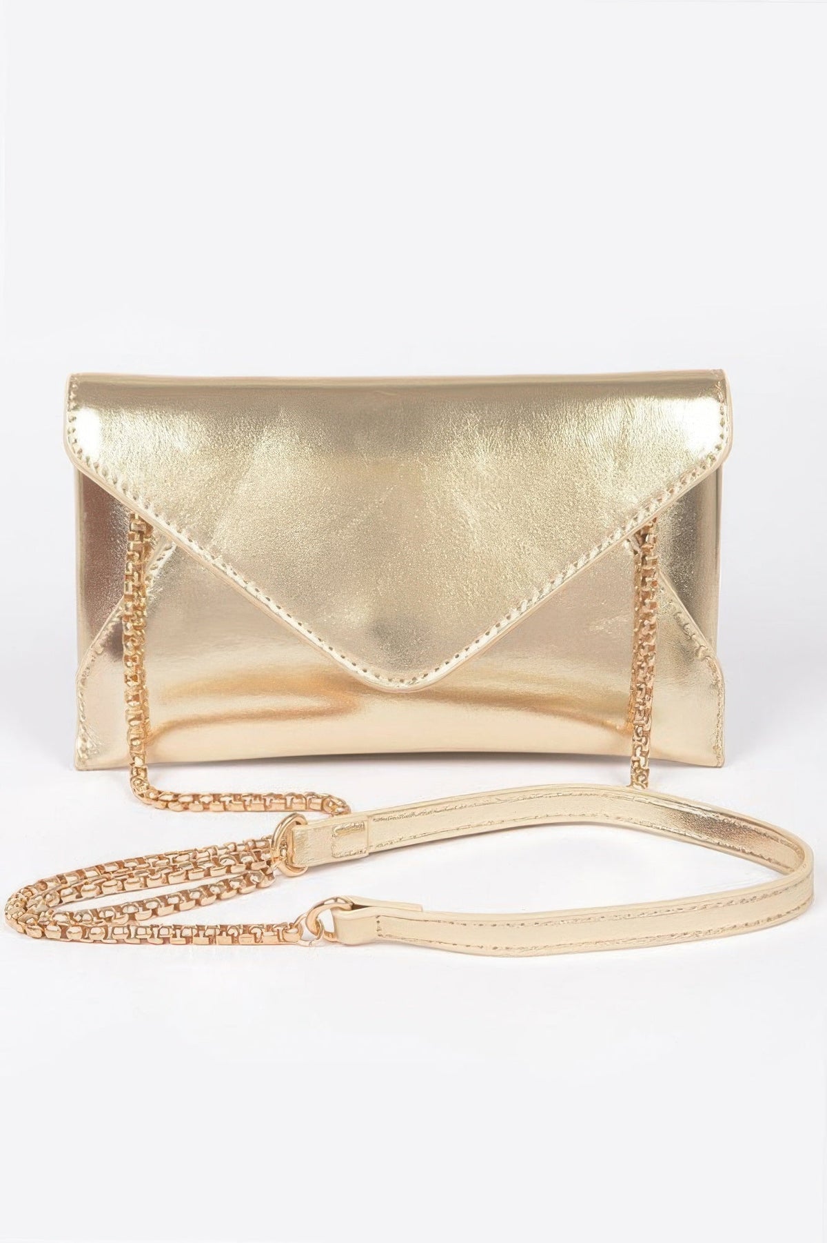 Metallic Small Envelope Clutch