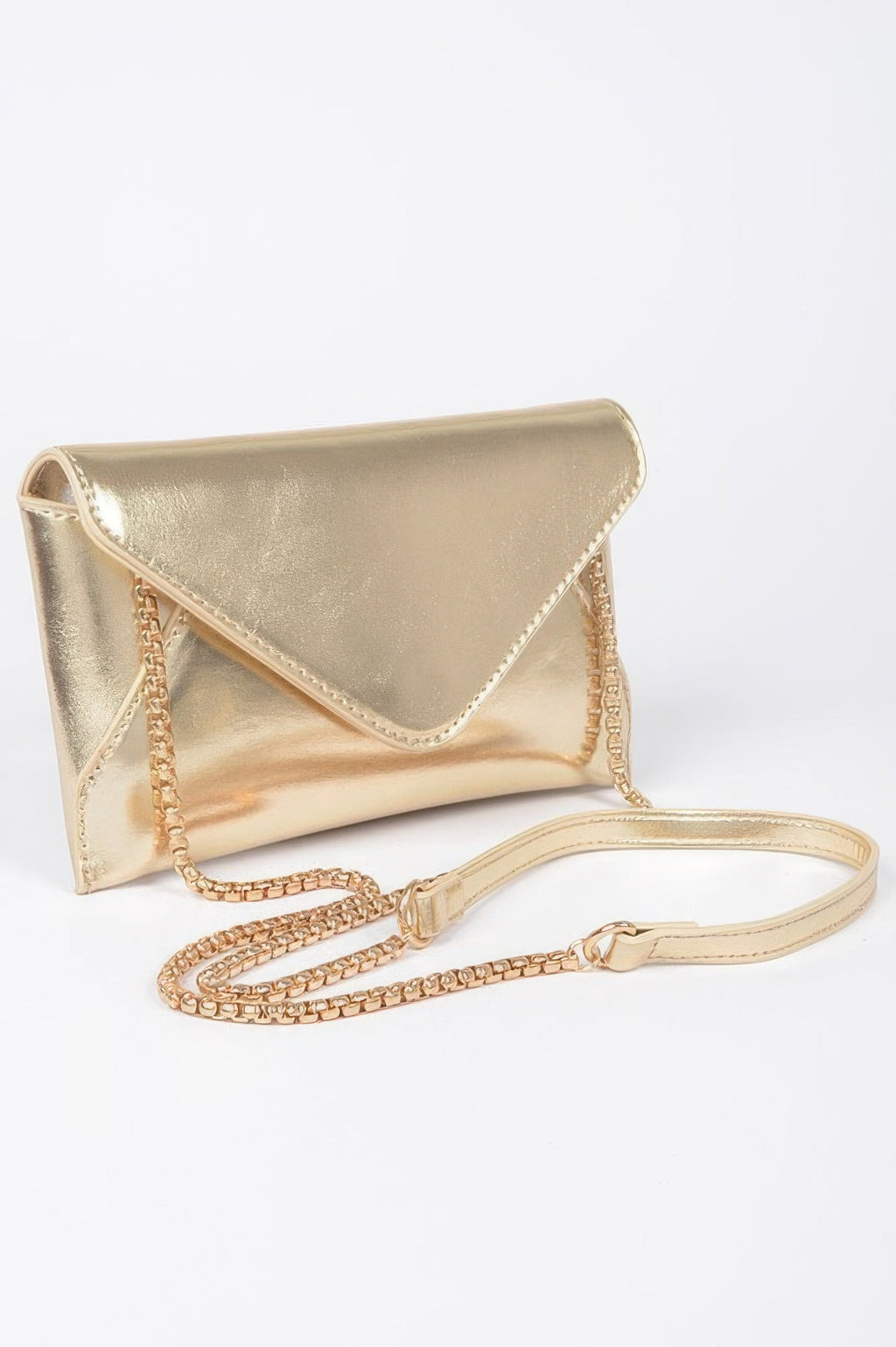 Metallic Small Envelope Clutch