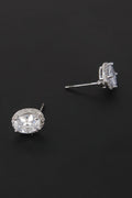 Oval Rhinestone Queen Inspired Earrings