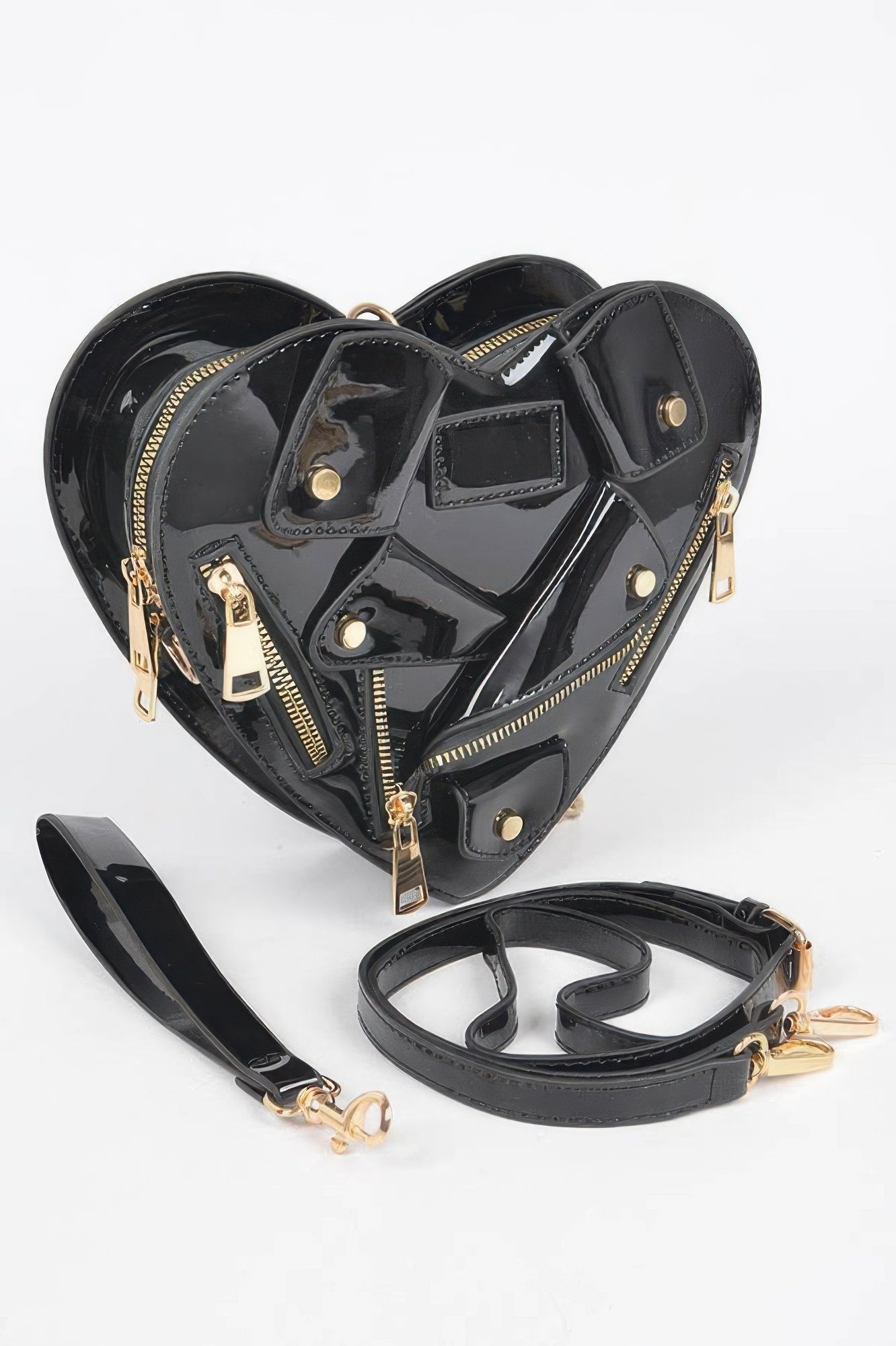 Heart Shape Jacket Crossbody Bag