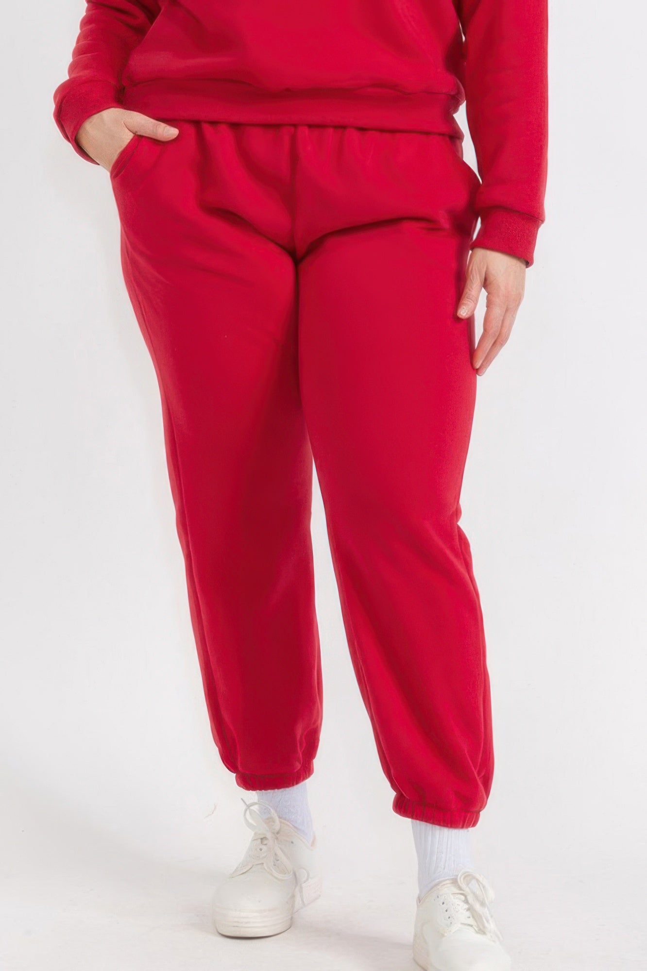 Poly Fleece Elastic Waist Joggers