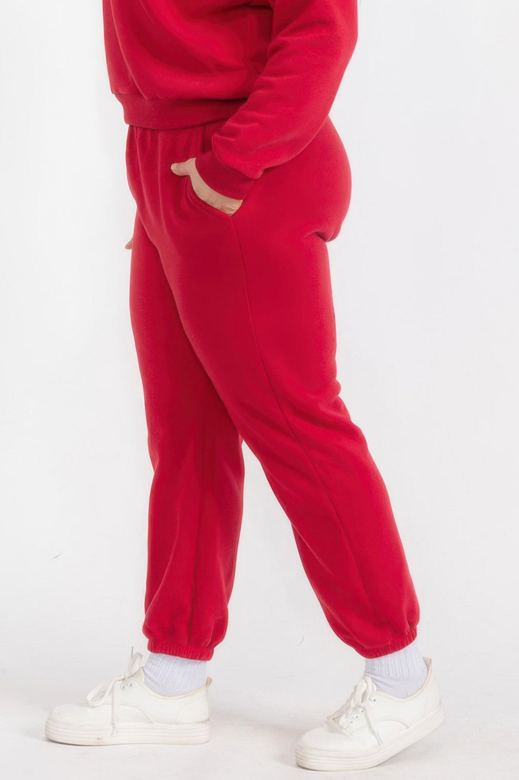 Poly Fleece Elastic Waist Joggers