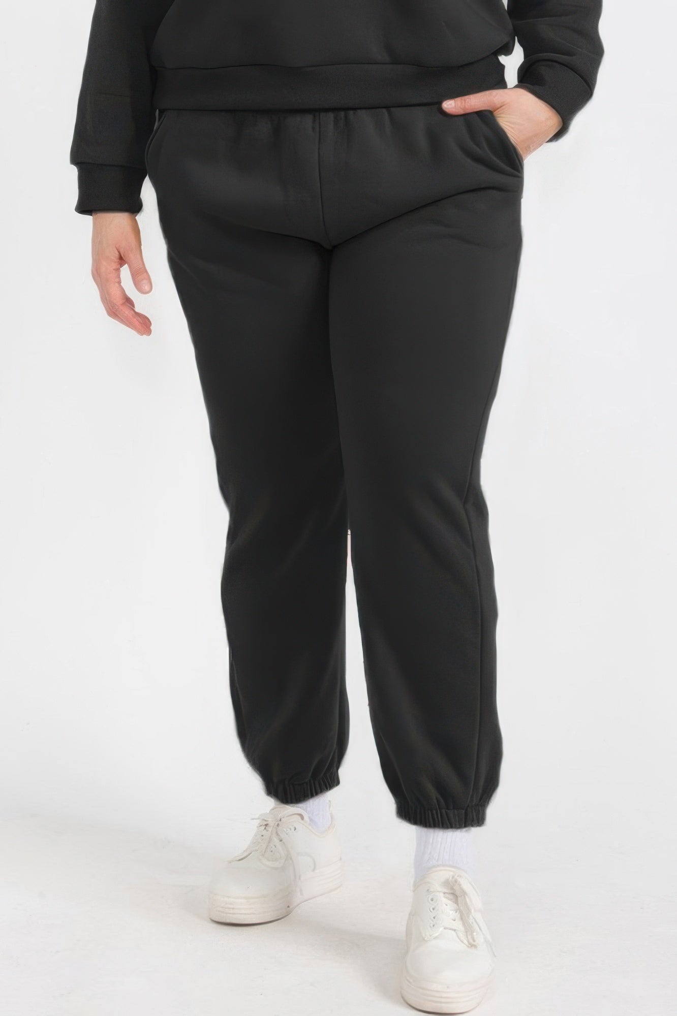 Poly Fleece Elastic Waist Joggers