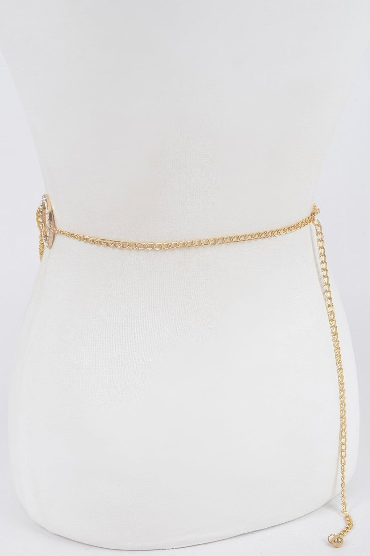 Chain Belt W/ Stone Ring