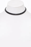Circle Rhinestone Party Choker Necklace