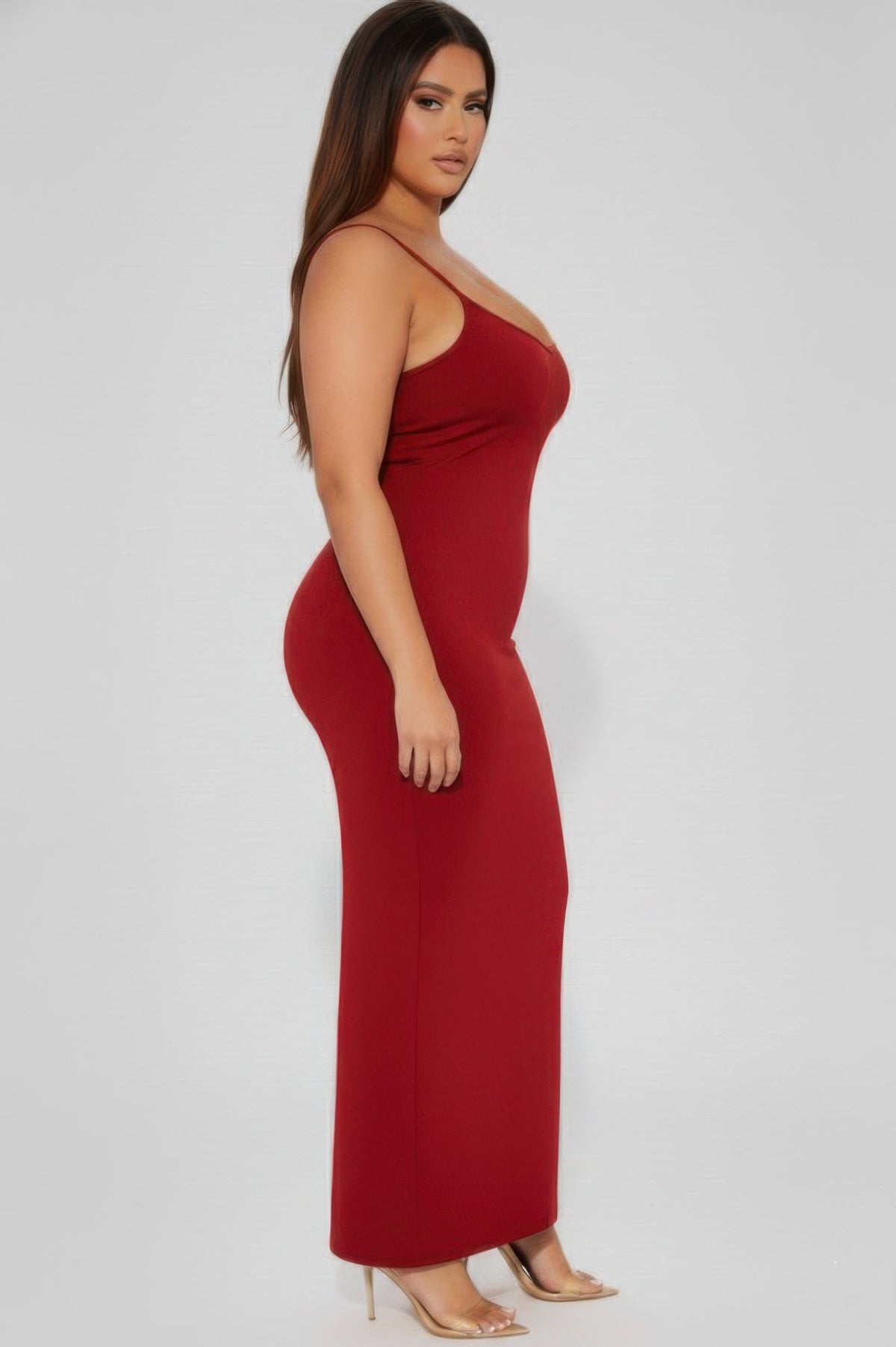 Ribbed Mermaaid Hem Cami Dress
