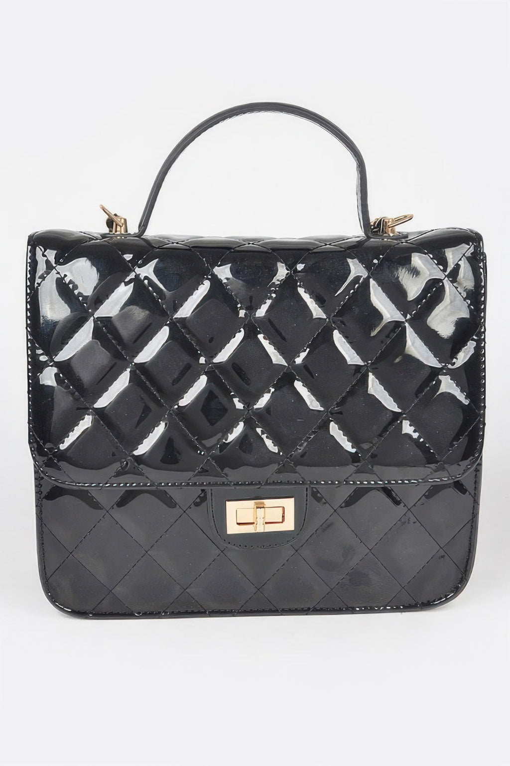 Quilted Enamel Backpack