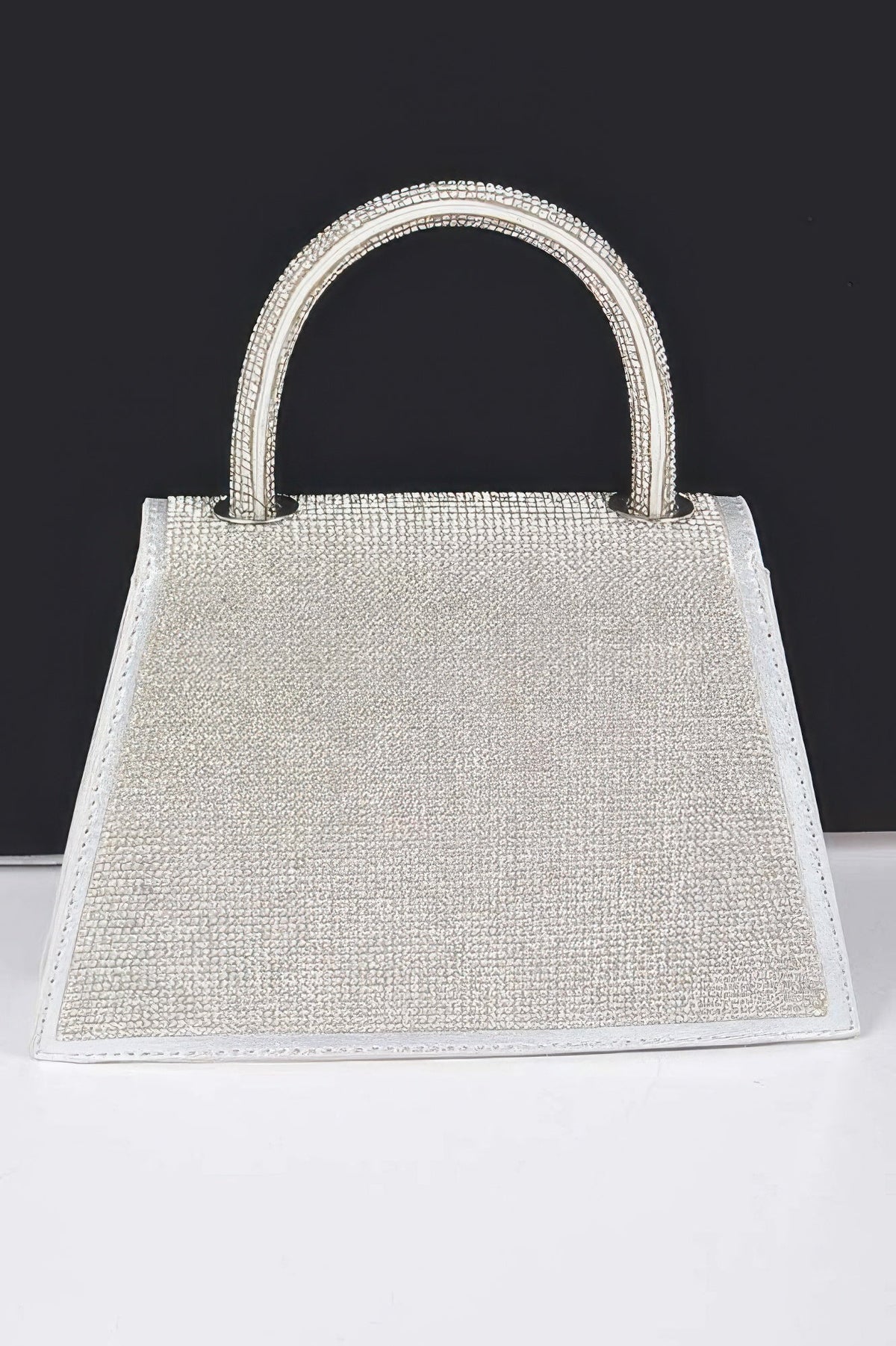 Rhinestone Top Handle Clutch