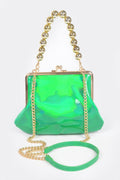 Mirror Metallic Ball Chain Frame Bag