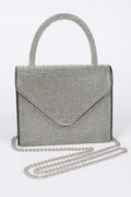 Rhinestone Top Handle Crossbody Bag