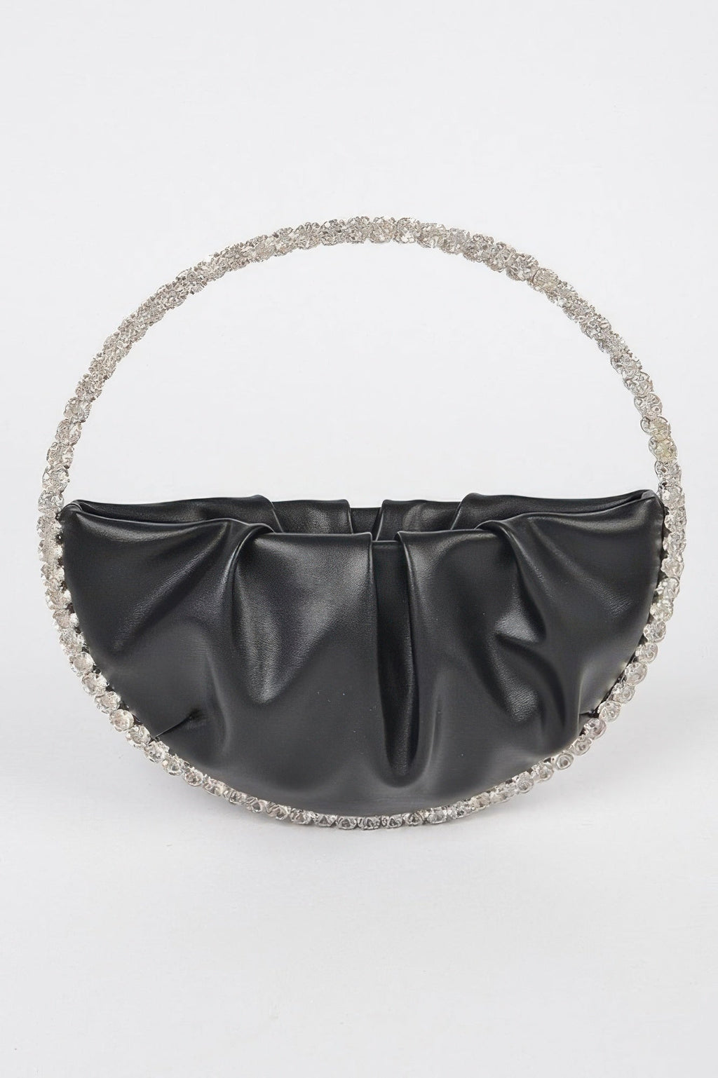 Round Stone Handle Clutch