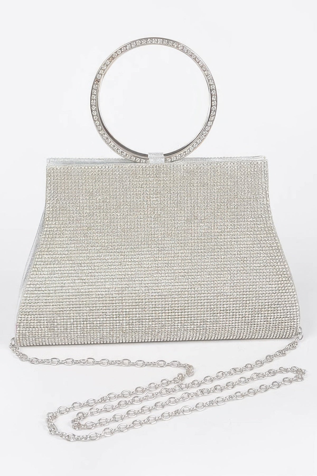 Rhinestone Top Handle Bag