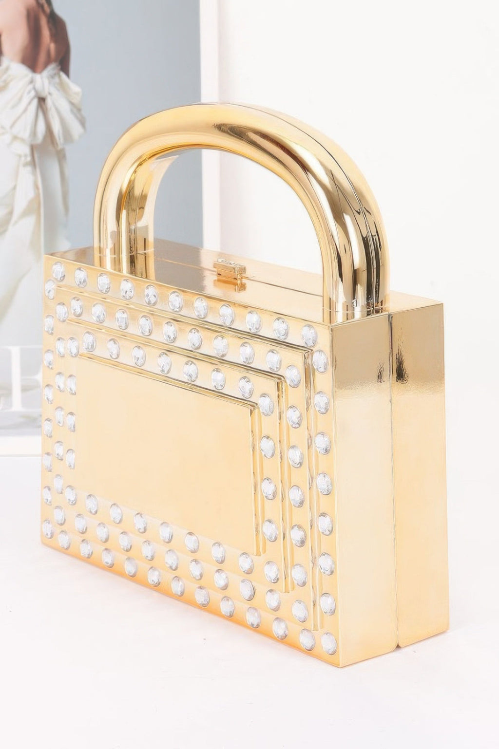 Metallic Acrylic Clutch