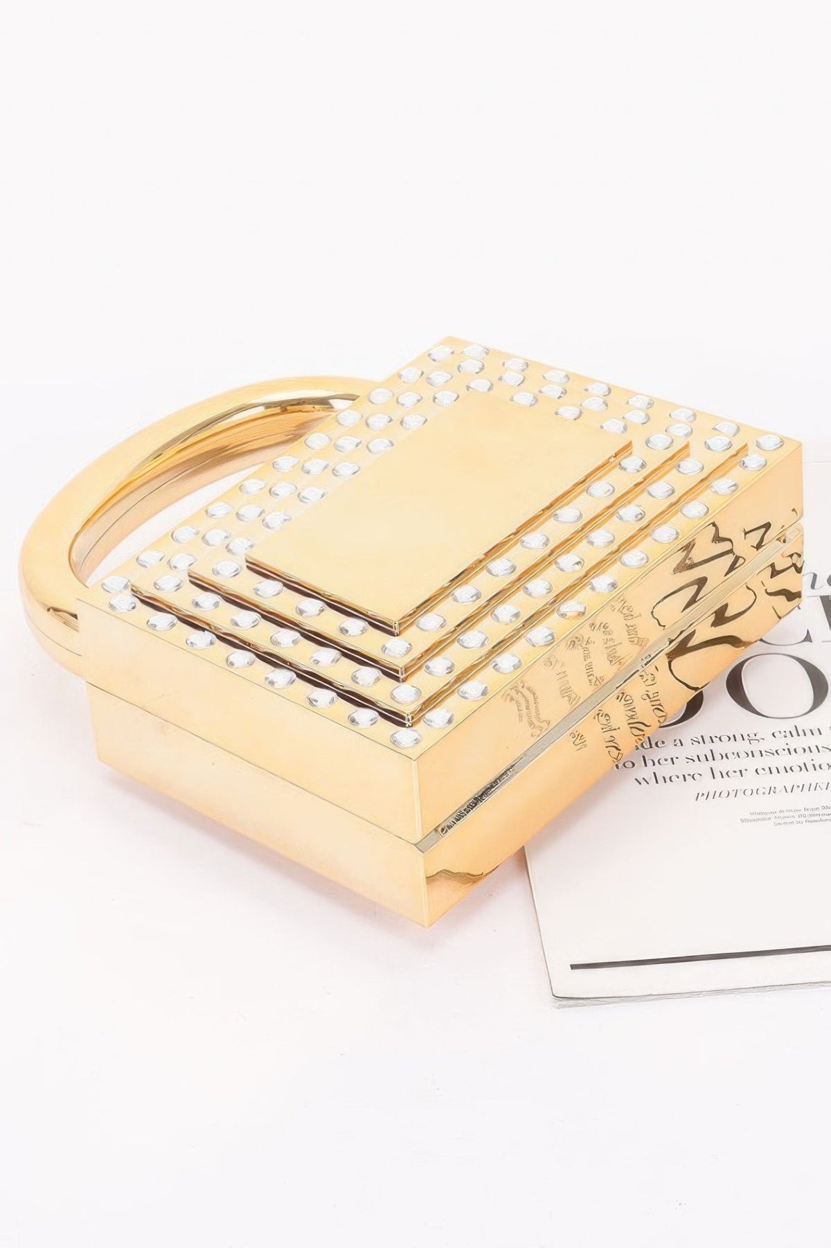 Metallic Acrylic Clutch