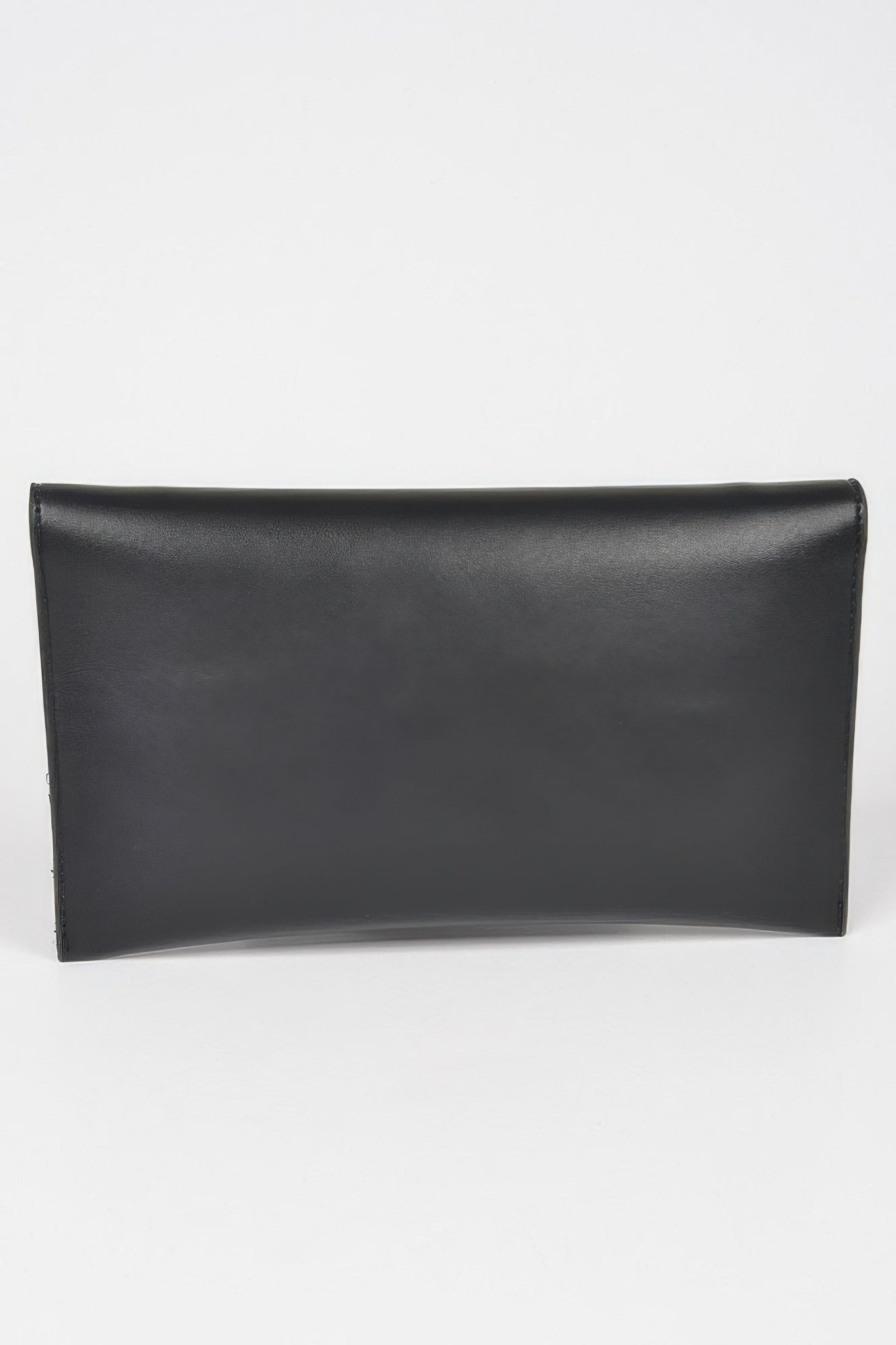 Faux Leather G Buckle Clutch