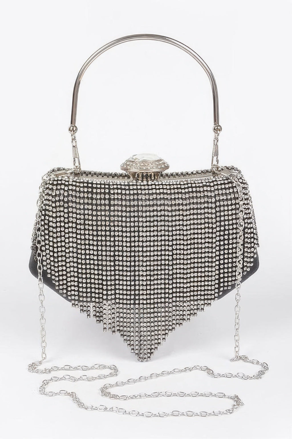 Rhinestone Fringe Party Cluth