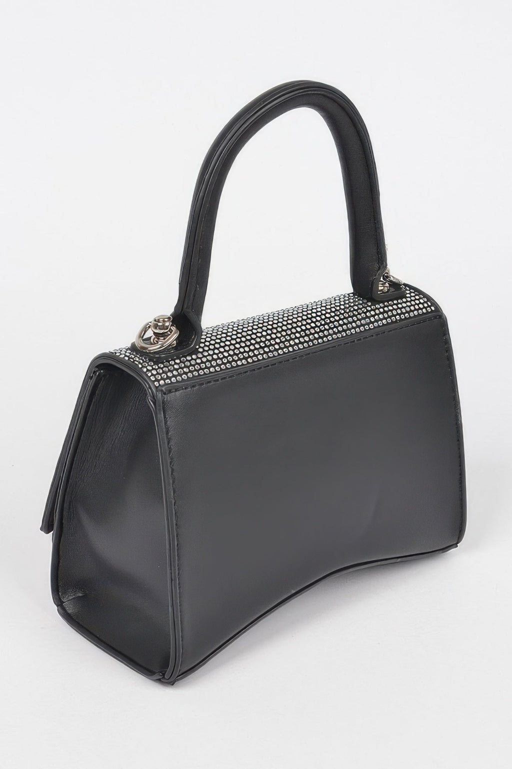 Rhinestone Top Handle Bag