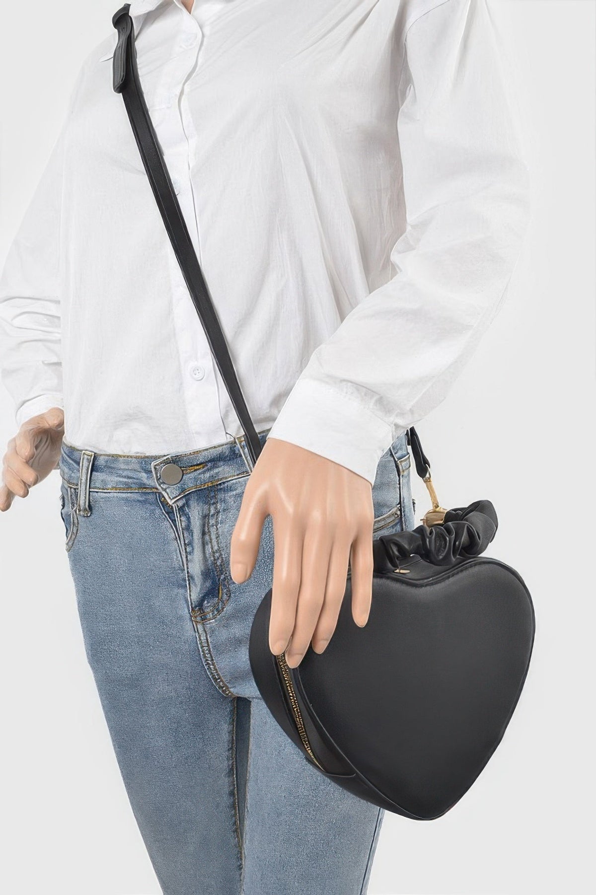 Heart Shape Top Handle Bag