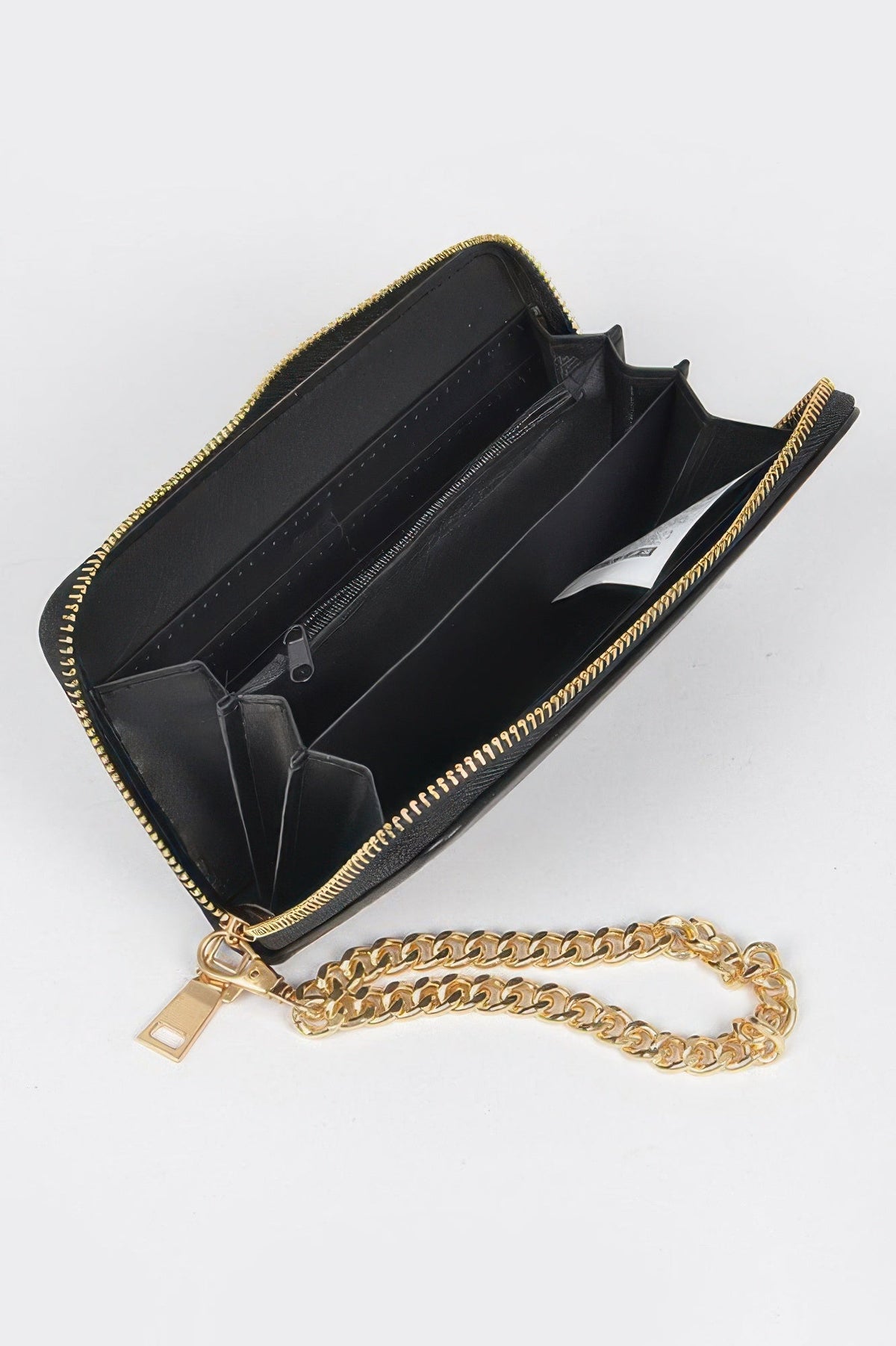 Studded Wallet With Chain
