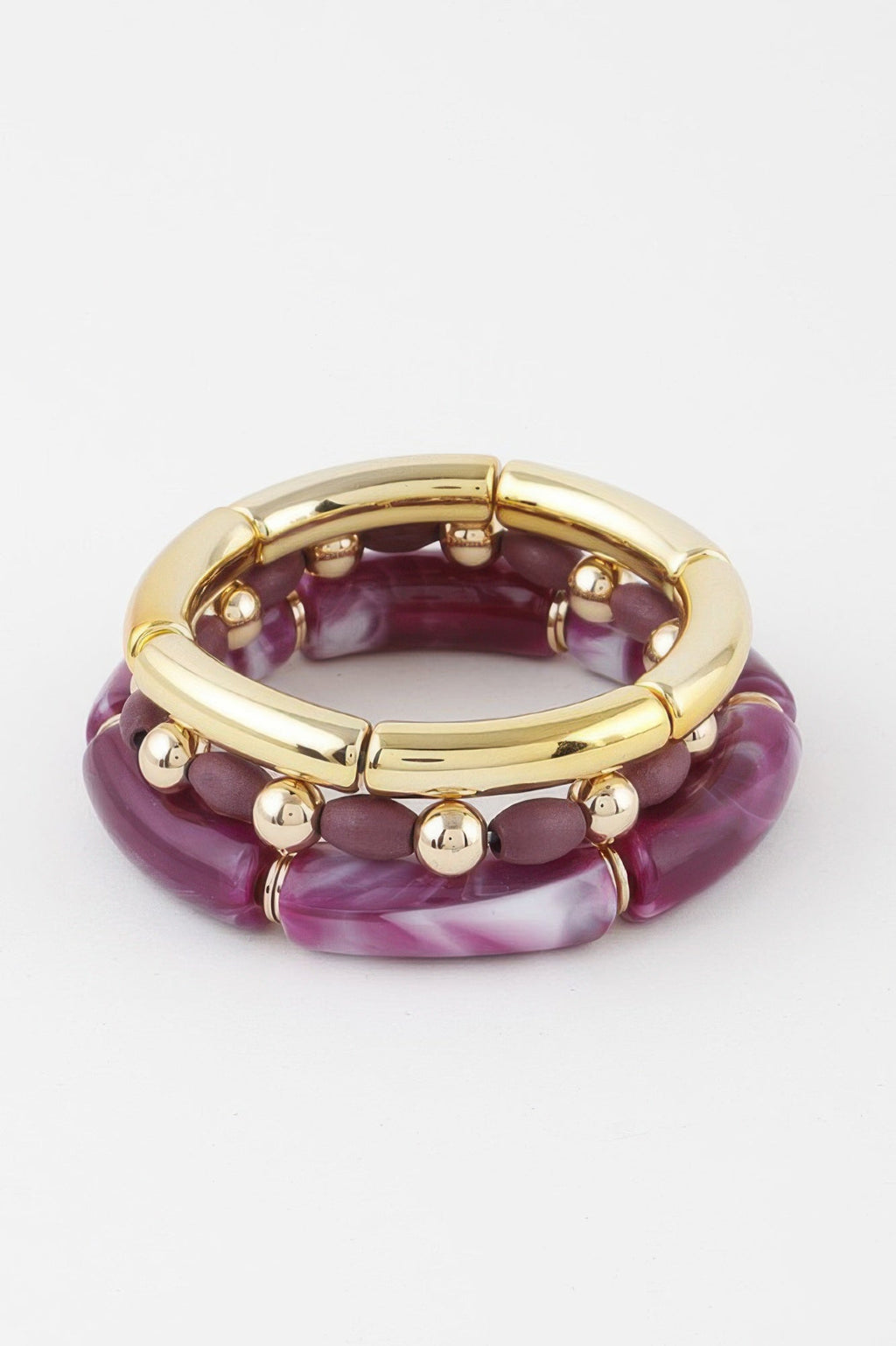 Multi Marble Tube Bracelet