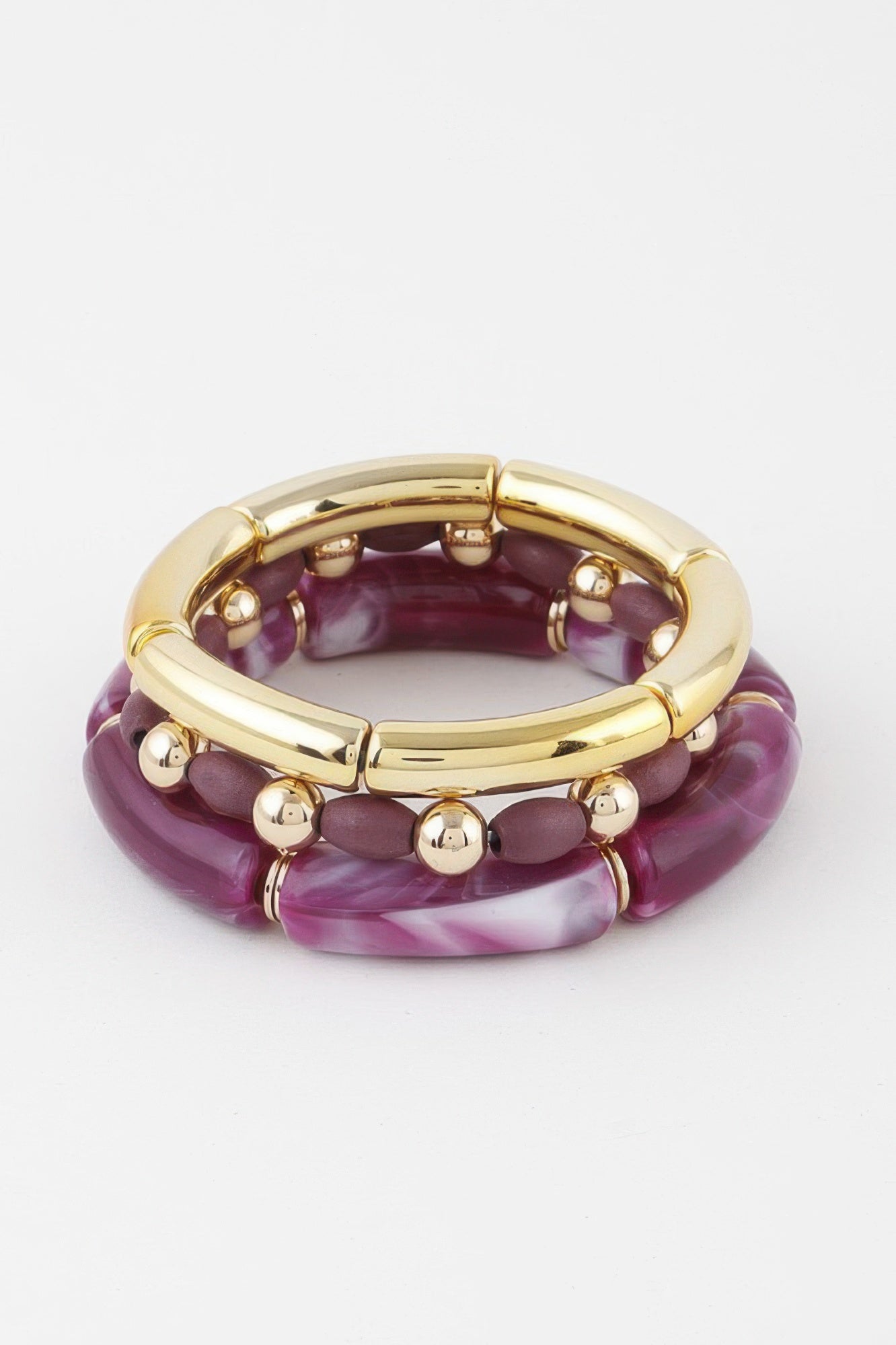 Multi Marble Tube Bracelet