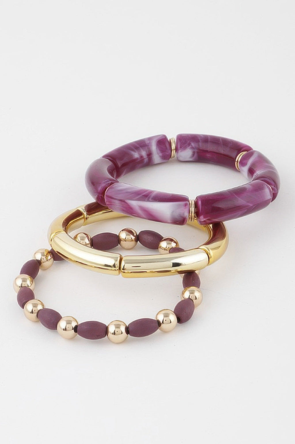 Multi Marble Tube Bracelet