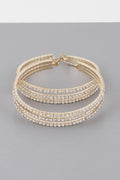 Triple Jewel Hoop Earrings