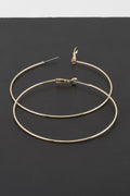 Engraved Thin Hoop Earrings