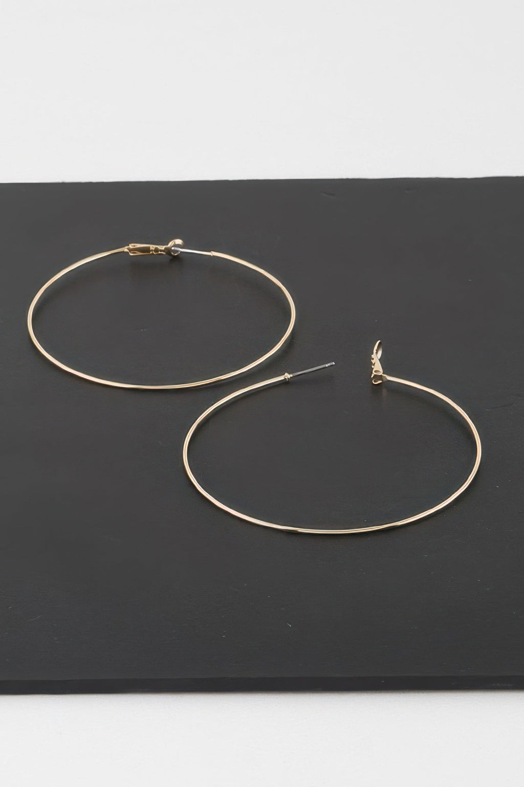 Engraved Thin Hoop Earrings