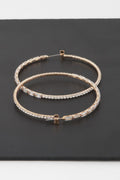 Rhinestone Crystal Hoop Earrings