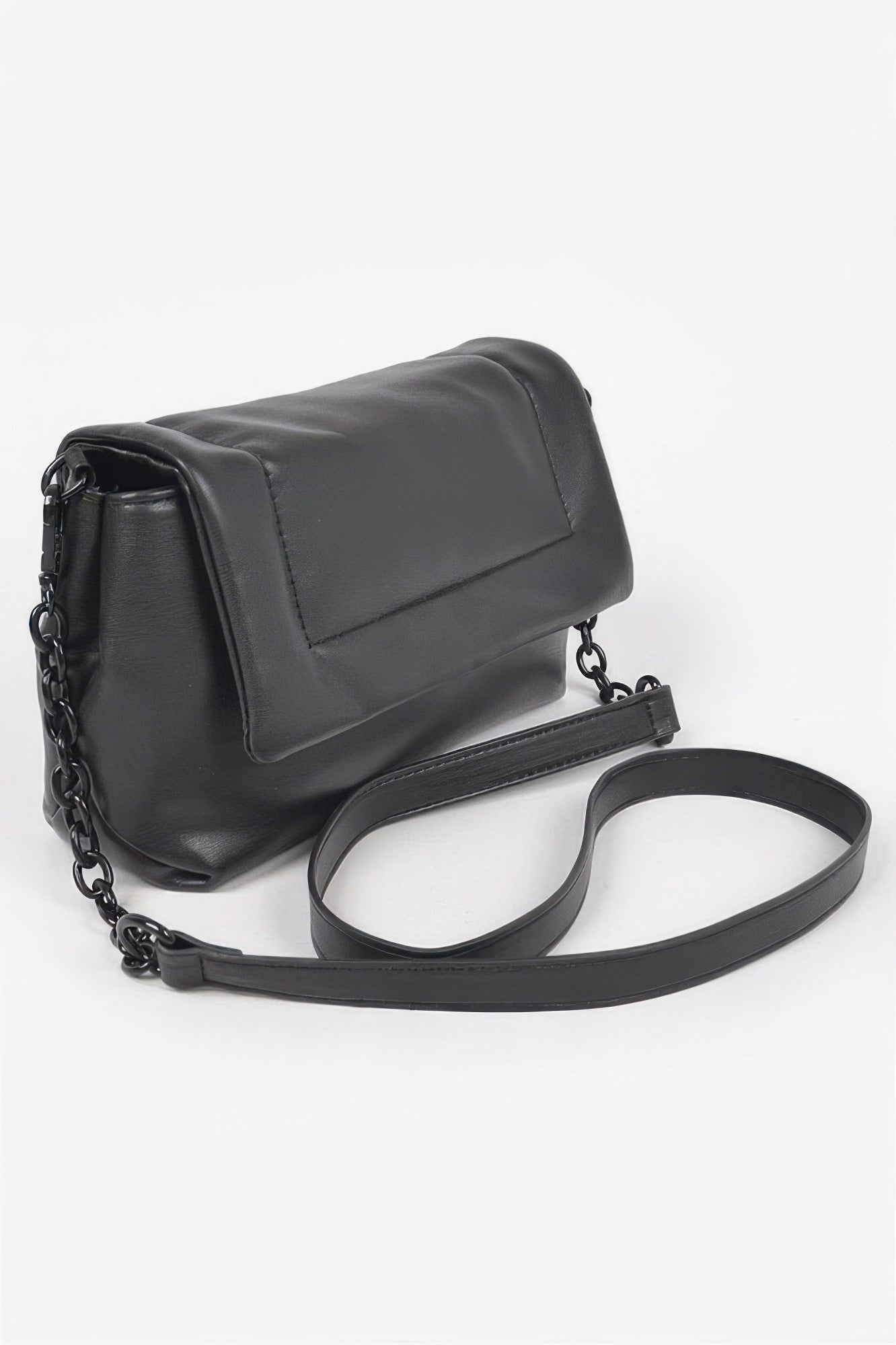 Faux Leather Shoulder Bag