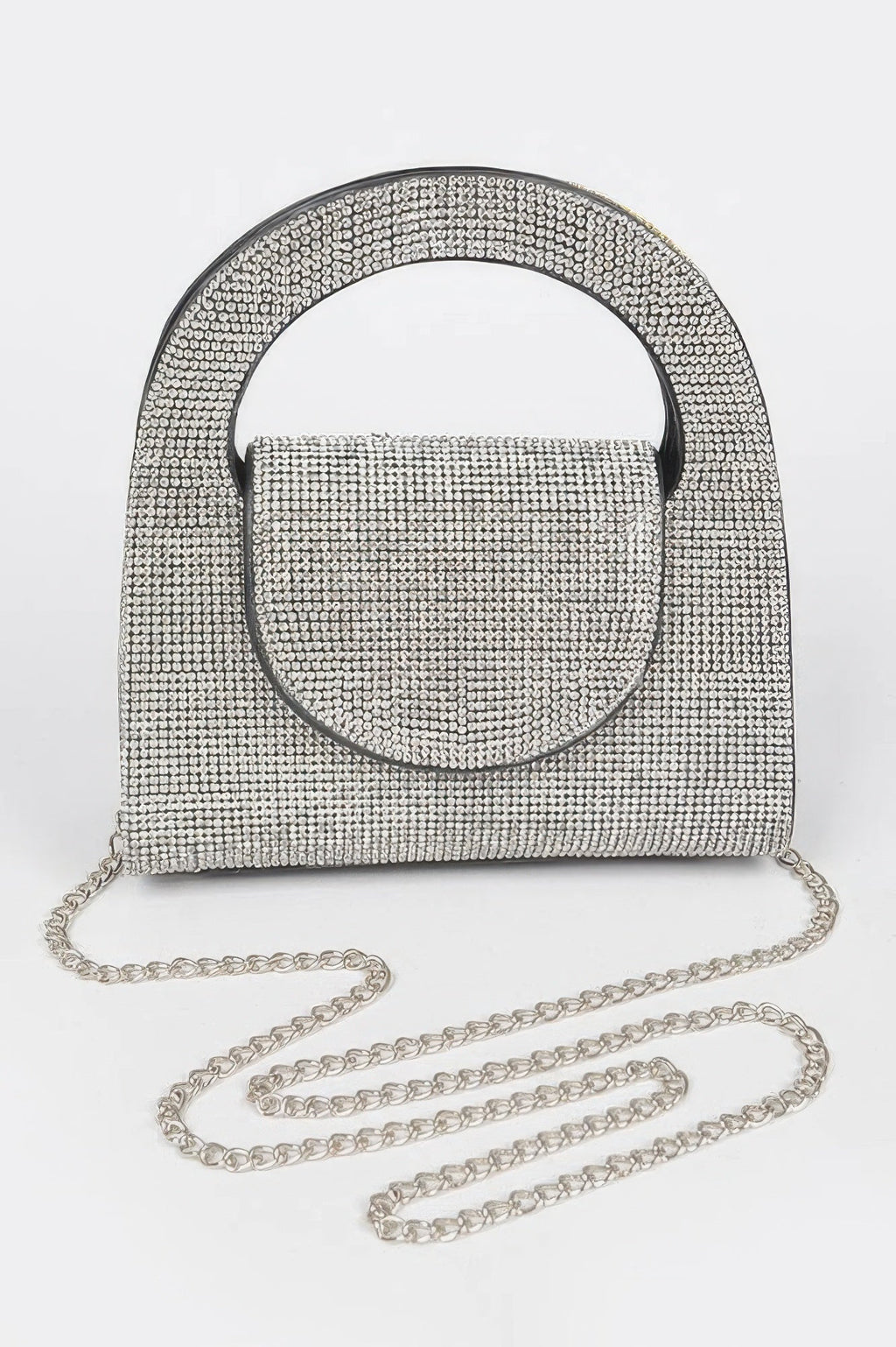 Rhinestone Top Handle Bag