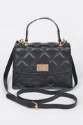 Quilted Top Handle Crossbody Bag