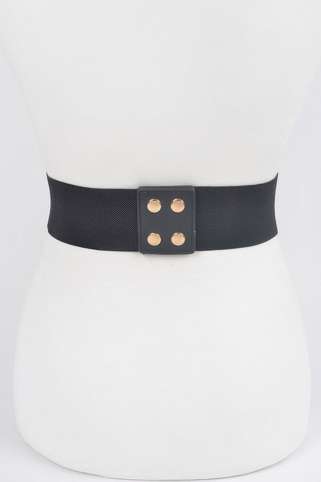 Metal Buckle Stretch Waist Belt