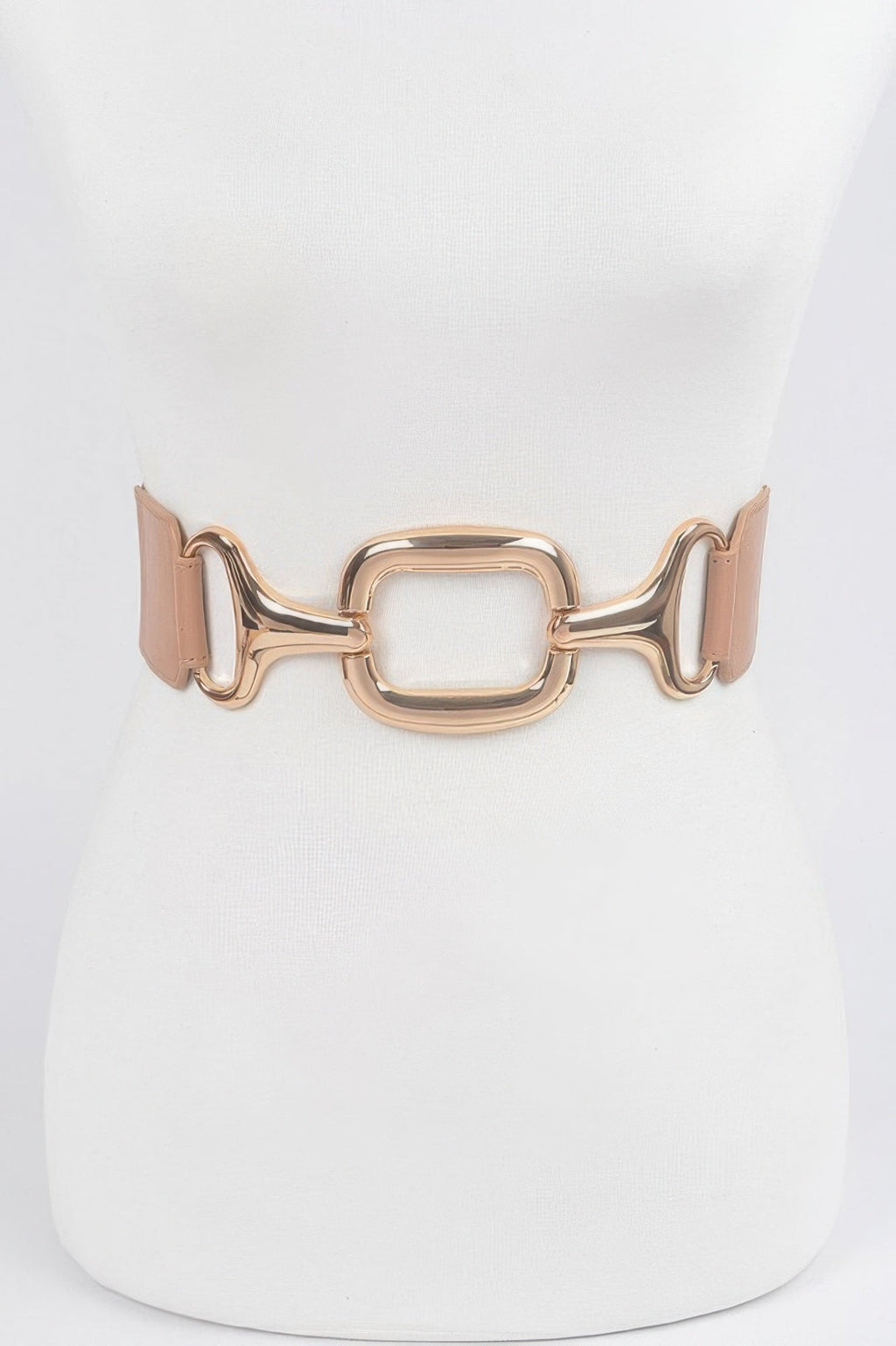 Multi Metal Buckle Stretch Plus Size Belt