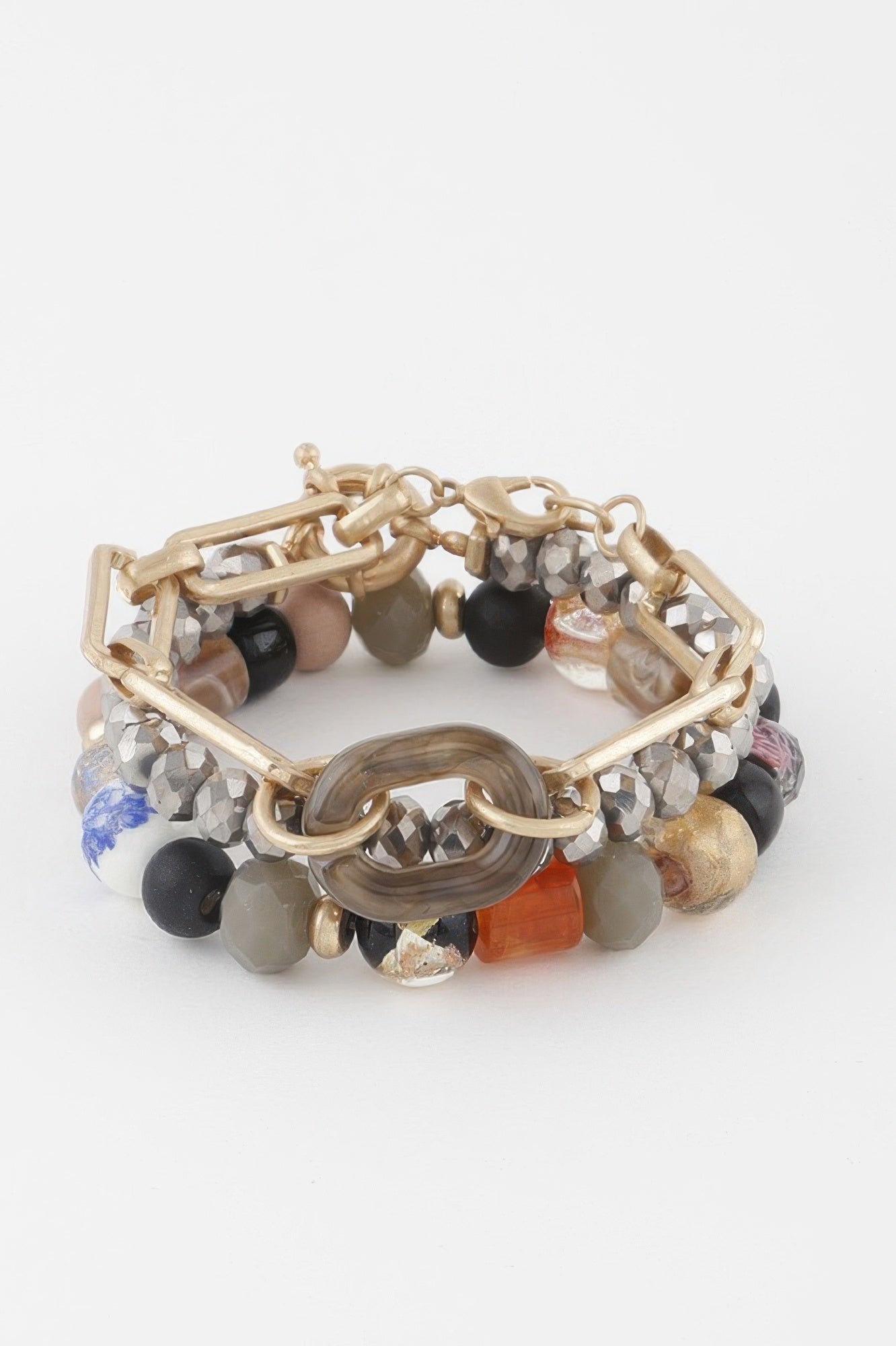 Multi Bead Chain Bracelet