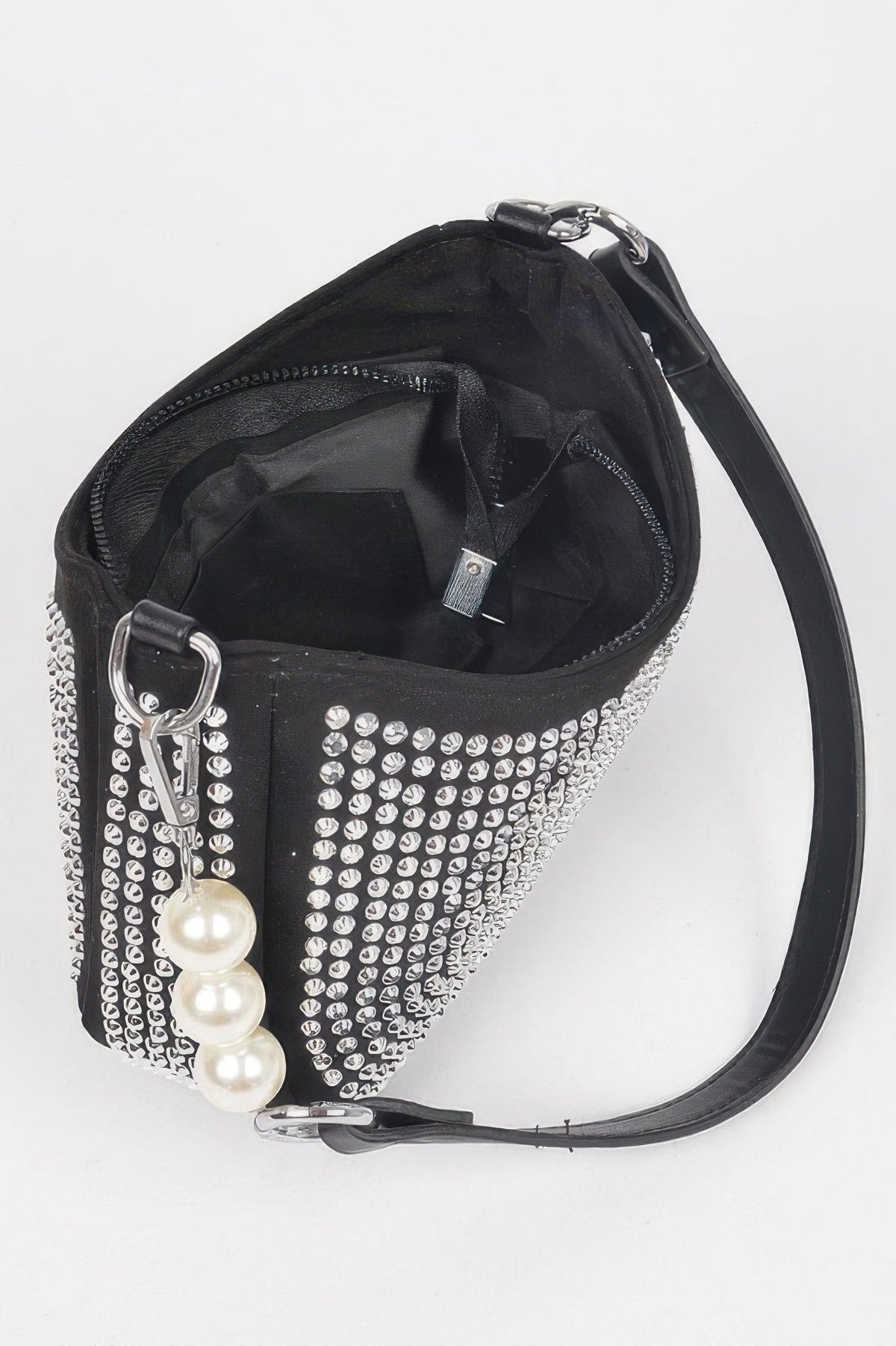 Hotfix Micro Suede Crossbody Bag