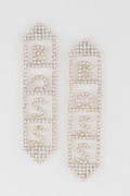 Boss Rhinestone Drop Earrings