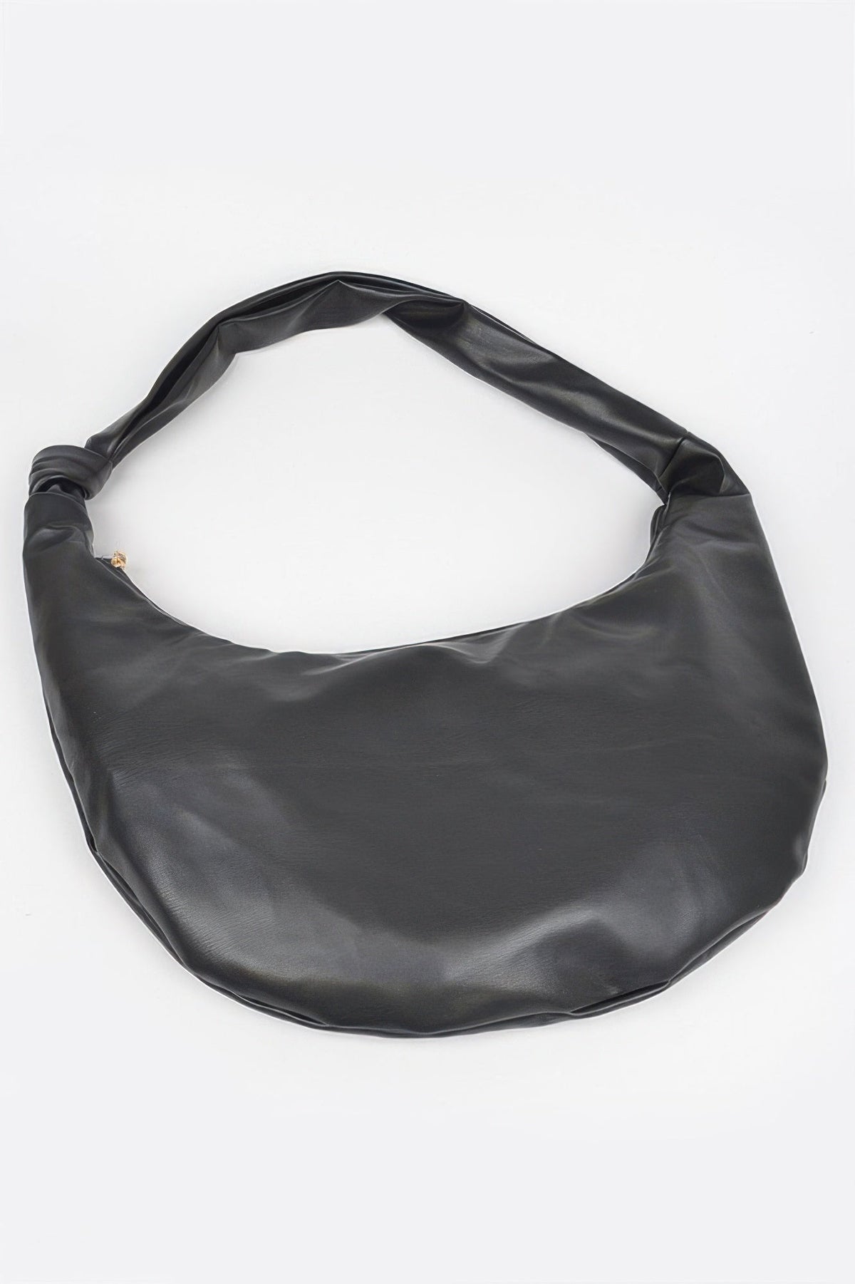 Faux Leather Hobo Bag