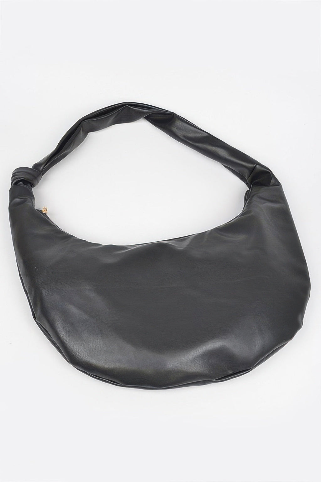 Faux Leather Hobo Bag