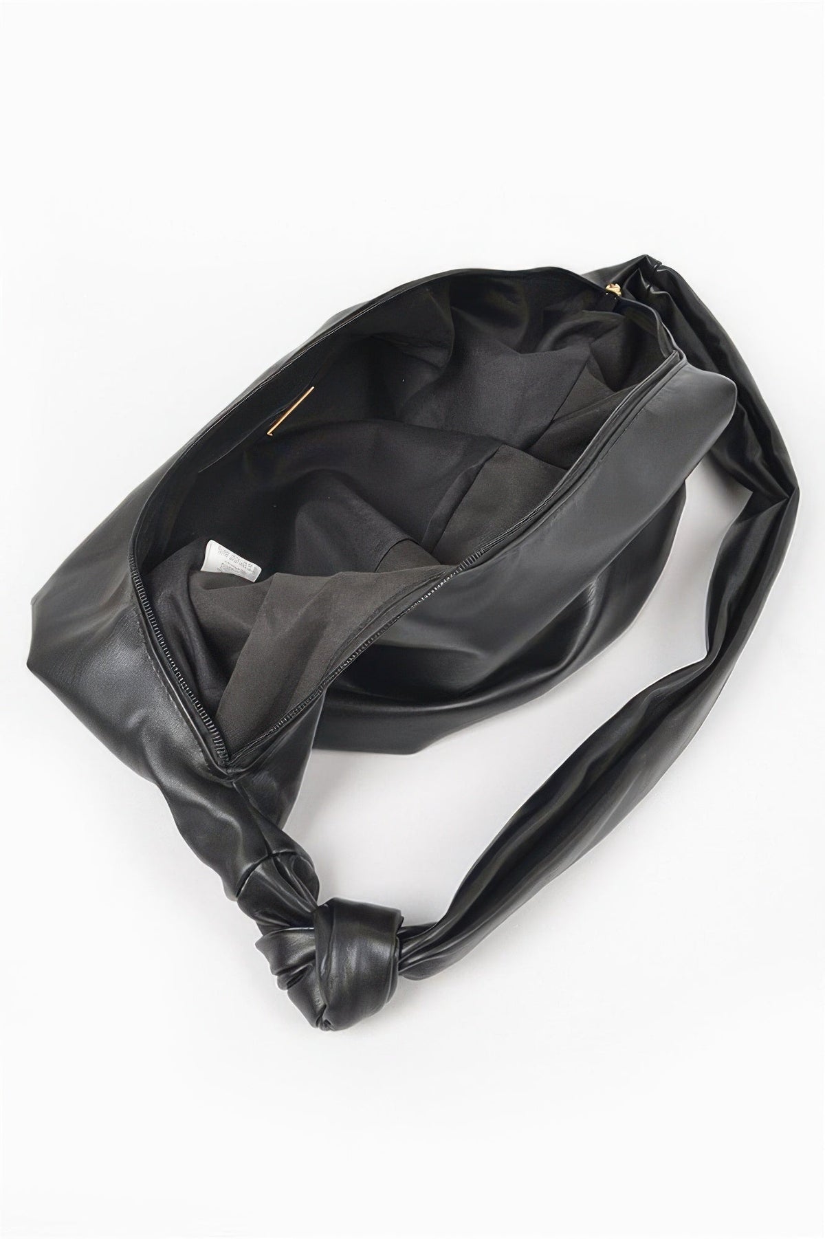 Faux Leather Hobo Bag