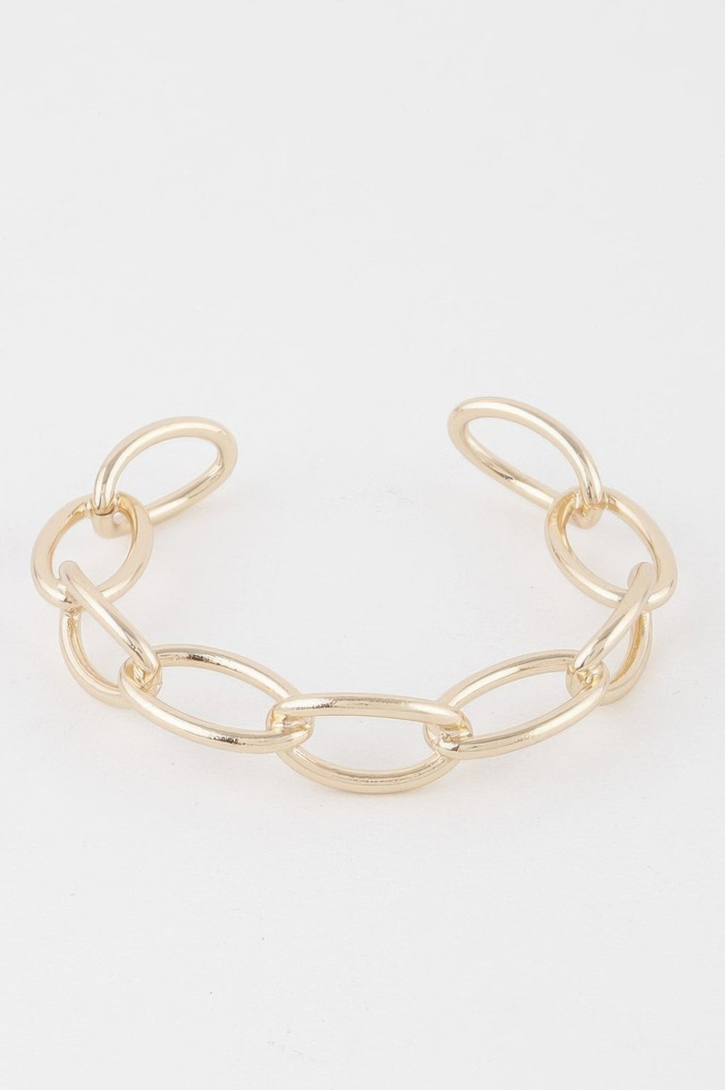 Link Chain Cuff Bracelet
