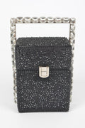 Rhinestone Handle Stoned Party Clutch