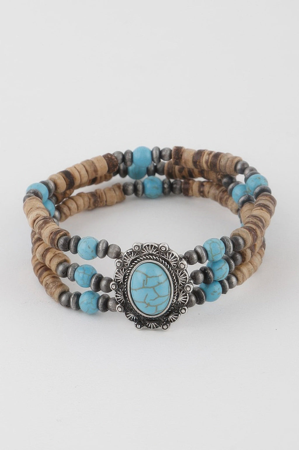 Beaded Vintage Stone Bracelet