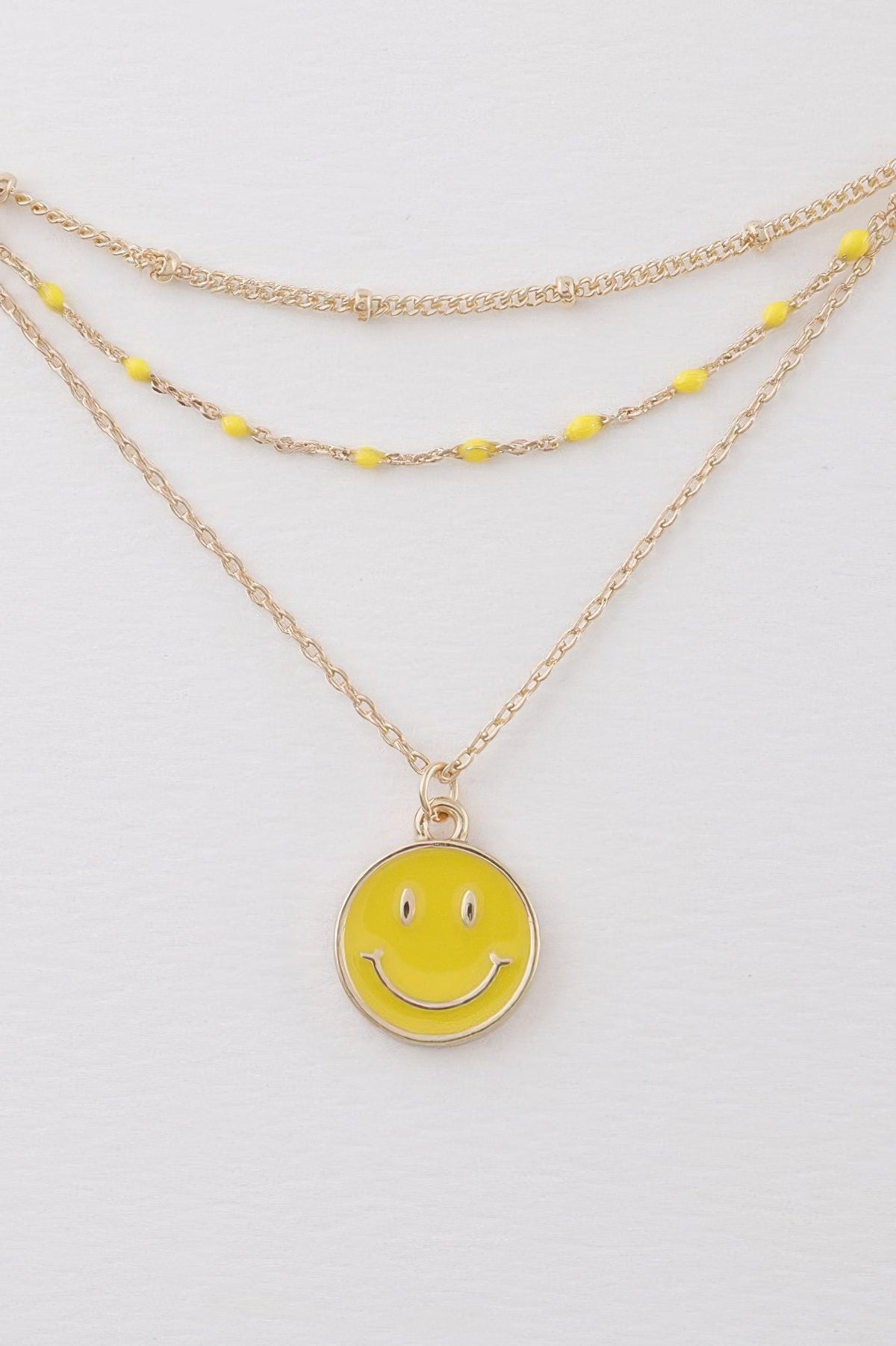 Multi Happy Face Necklace