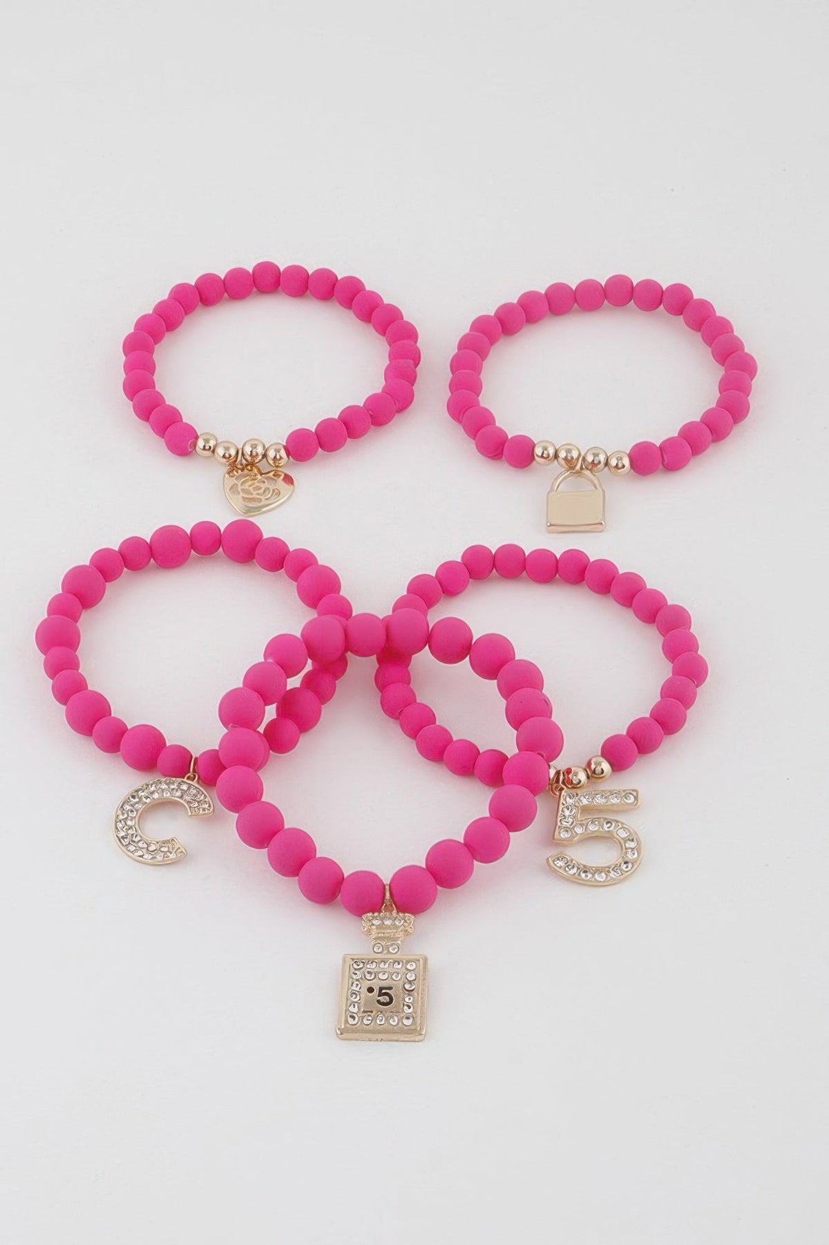 Beaded Luxury Charms Bracelet