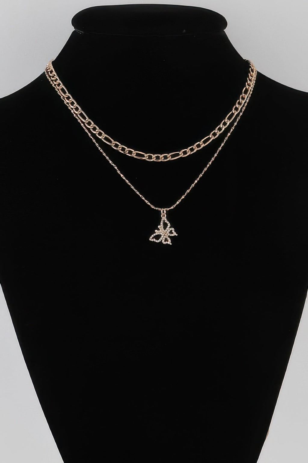 Jeweled Butterfly Necklace